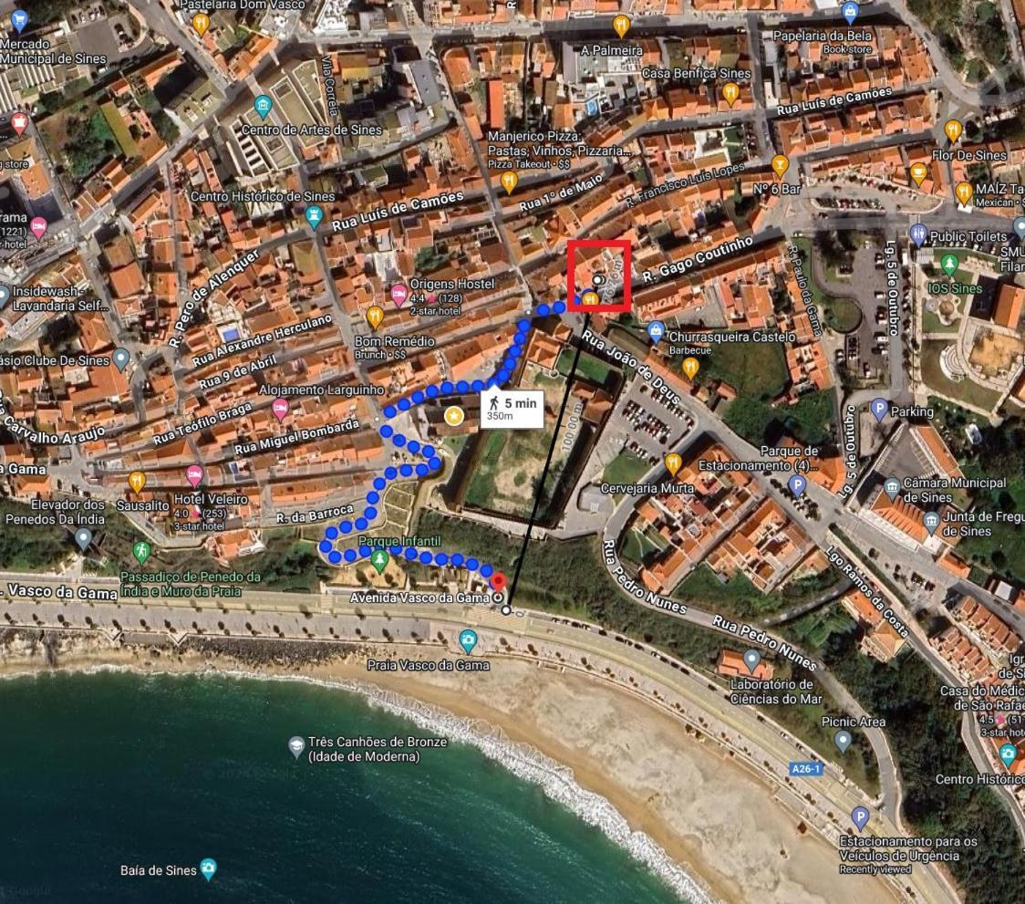 Castle House And Beach Sines Buitenkant foto